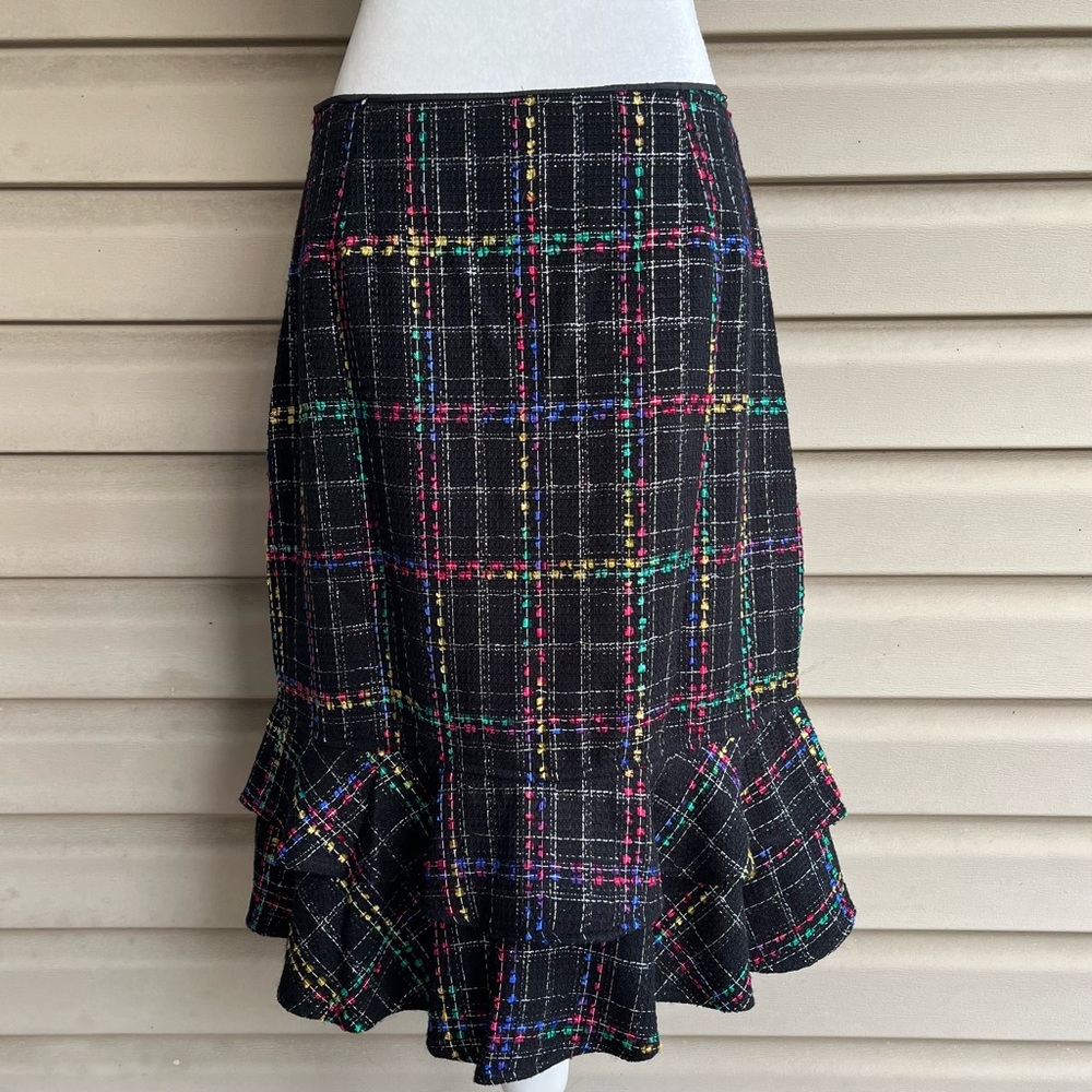•Hanna Andersson• Womens Plaid Skirt with Ruffle - Size 12